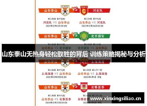 山东泰山无热身轻松取胜的背后 训练策略揭秘与分析